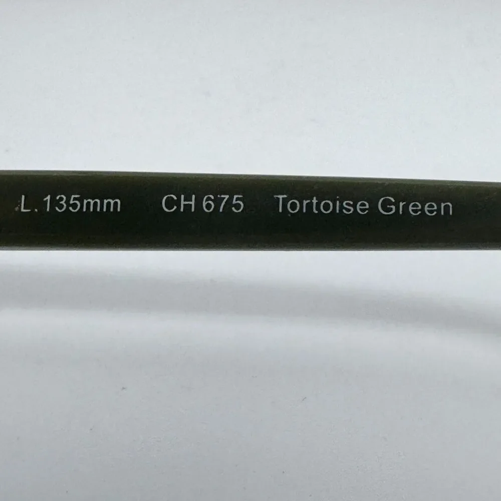 Cole Haan CHS 675 Tortoist Green Eyeglasses Full Rim Brown‎ Green H16372